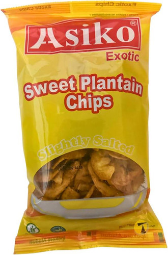 Asiko sweet plantain chips(Slightly Salted)