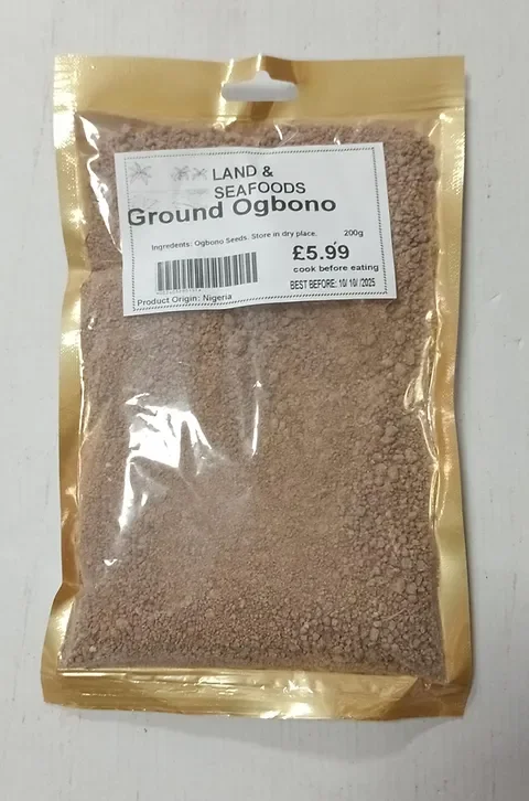 land and seafoods ground ogbono 100g, 200g
