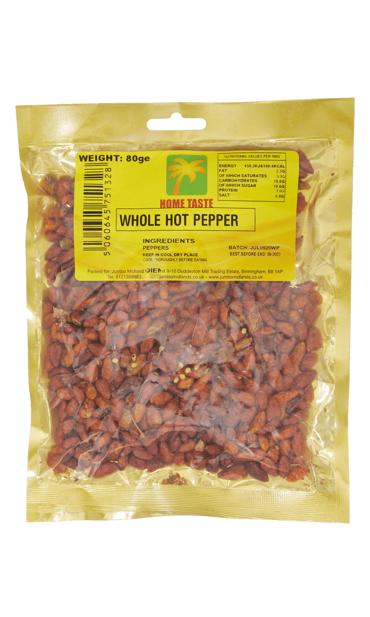 Home Taste Whole Hot Pepper 80g