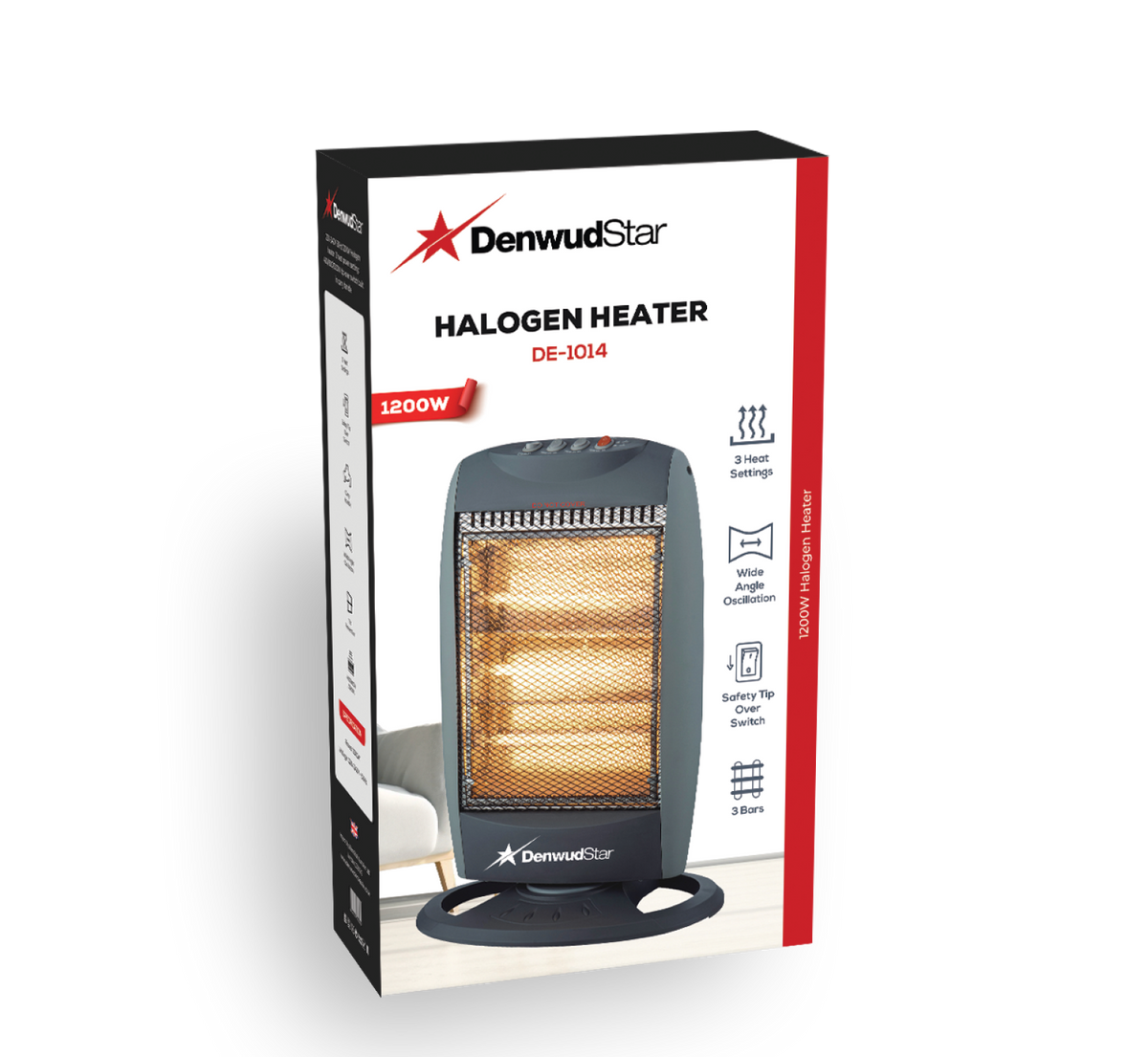 DenwudStar Halogen Heater - DE-1014